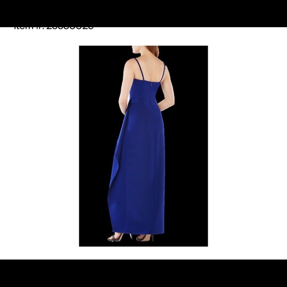 BCBG MAX AZRIA Deep Blue Navy Formal Maxi Dress - Picture 3 of 4